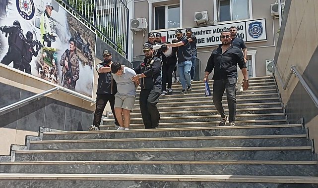Haraç için iş yeri kurşunlayan 5 şüpheli adliyeye sevk edildi