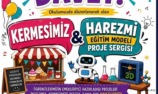 İstiklal Ortaokulu’nda Harizmi Eğitim Modeli Proje Sergisi ve Kermesi Düzenlenecek