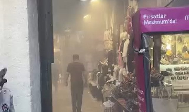 Kapalıçarşı'da trafoda yangın- 1