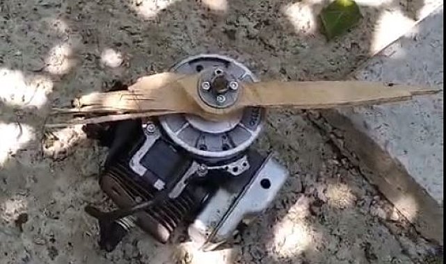 Kastamonu'da evin bahçesine İHA düştü