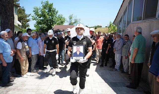 Kazada ölen emekli komiser yardımcısı toprağa verildi