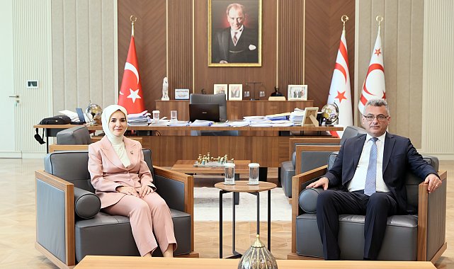 KKTC Cumhurbaşkanı Erhürman, Bakan Göktaş'ı kabul etti