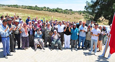 Manisa'da köylülerden 'mezarlık' eylemi