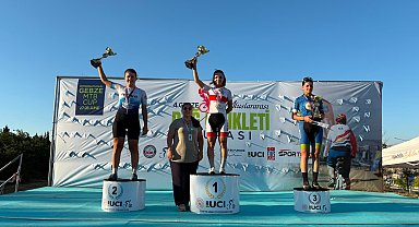 Milli dağ bisikletçisi Ekin Ereke'den Uluslararası Gebze MTB Cup'ta çifte podyum
