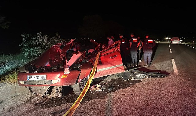Patates yüklü TIR'a arkadan çarpan otomobilin sürücüsü öldü