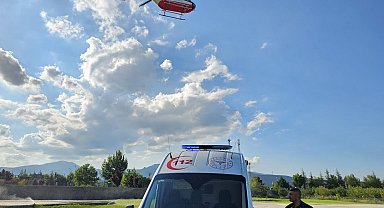 Prematüre ikizlerden biri helikopter ambulansla Niğde'ye sevk edildi