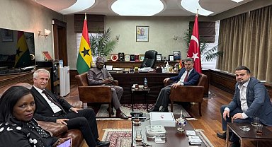 SANKON Genel Başkanı Cevahiroğlu, Gana Cumhuriyeti Ankara Büyükelçisini ziyaret etti