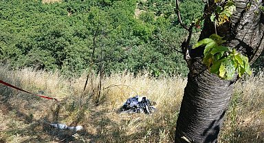 Şarampole devrilen motosikletin sürücüsü hayatını kaybetti