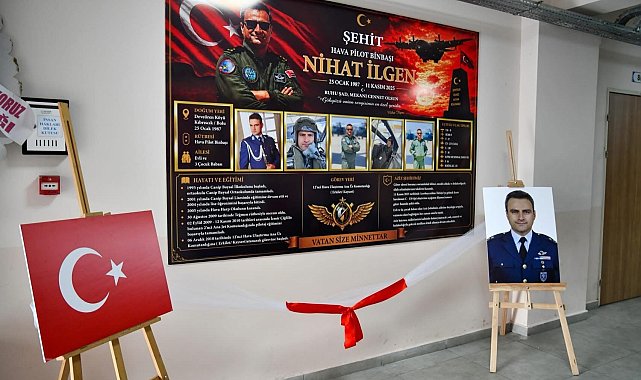 Şehit Hava Pilot Binbaşı Nihat İlgen'in adı Bolu'da okula verildi