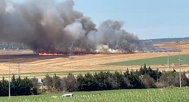 Silivri'de otluk alanda yangın -1