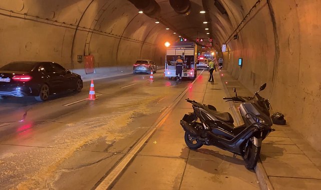 Şişli'de tünele dökülen yağ kazaya neden oldu: 1'i polis 3 yaralı