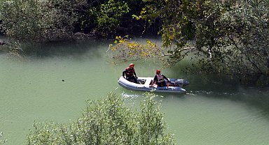 Su seviyesi yükselince nehirde kayboldu, arama çalışması başlatıldı