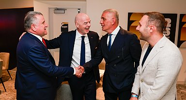 TFF Başkanı Hacıosmanoğlu, Infantino ve Isaac ile görüştü