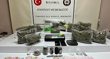 Ümraniye'de uyuşturucu operasyonunda yakalanan 4 şüpheli tutuklandı