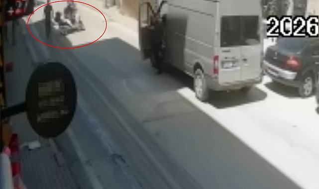 Yola dökülen mazotun neden olduğu kazalar kamerada