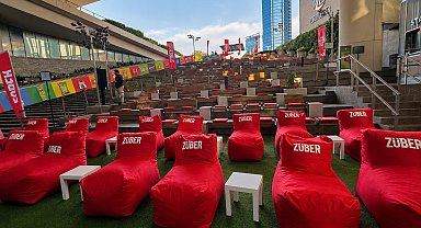 Zorlu Center'da Züber sponsorluğunda milli maç heyecanı