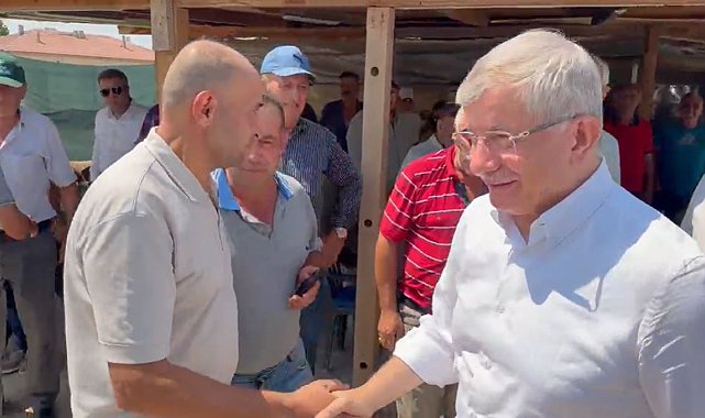 Ahmet Davutoğlu, Ankara'da çiftçilerle bir araya geldi