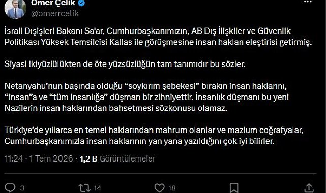 AK Parti'li Çelik: Soykırım şebekesi tüm insanlığa düşman bir zihniyettir
