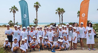 Akkuyu NGS çalışanlarının çocukları, Mersin sahilinde çevre koruma etkinliğine Katıldı