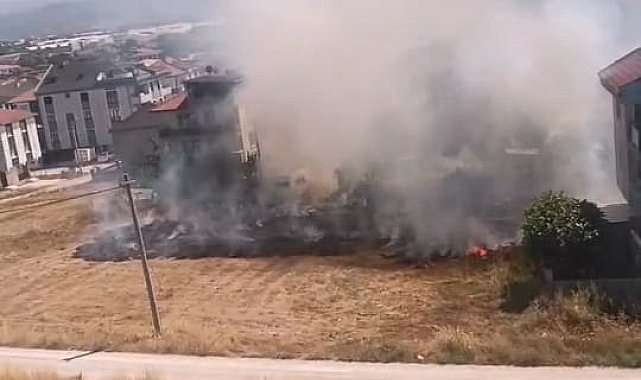 Anız yangınında 20 dönüm tarım arazisi zarar gördü