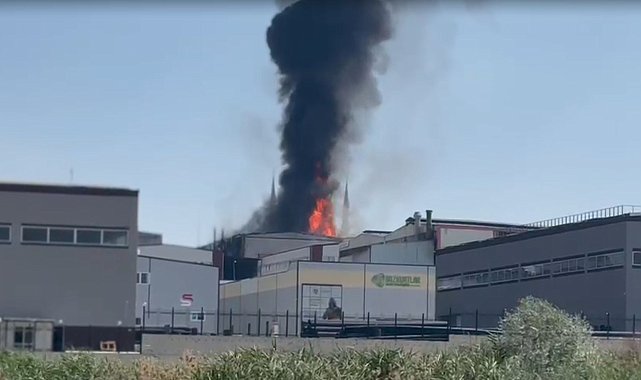 Ankara'da fabrika yangını