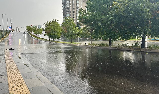 Ankara'da sağanak etkili oldu