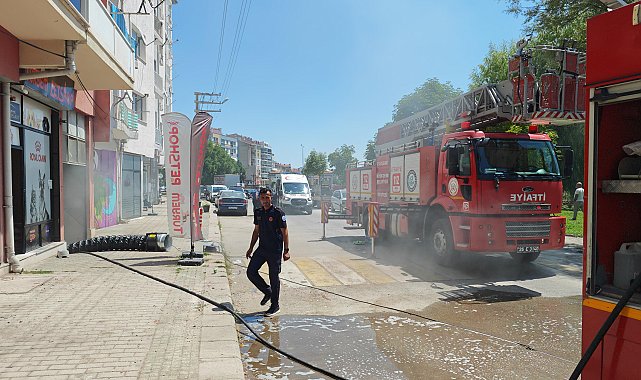 Apartman otoparkında çıkan yangında 1'i çocuk, 6 kişi dumandan etkilendi
