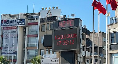 Aydın'da termometreler 42 dereceyi gösterdi