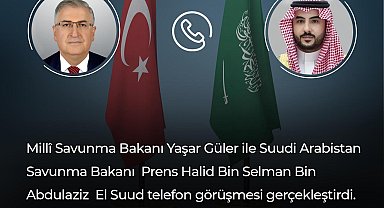 Bakan Güler, Suudi Arabistan Savunma Bakanı El Suud ile görüştü