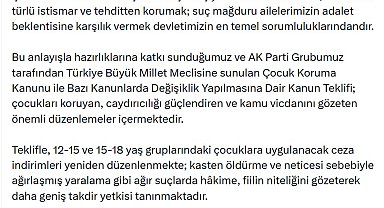 Bakan Gürlek: Amacımız çocuğu koruyan etkili bir adalet sistemi tesis etmektir