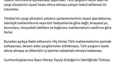 Bakan Gürlek: Türkiye'de yargı süreçleri bağımsız mahkemelerin takdirine göre ilerler