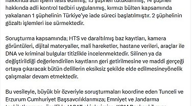Bakan Gürlek'ten 'Gülistan Doku' soruşturması açıklaması