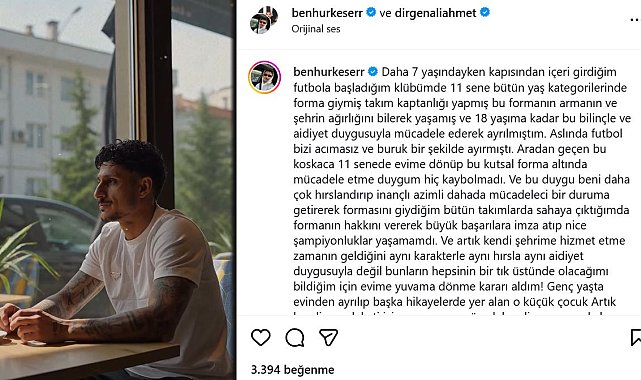 Benhur Keser, Kayserispor ile anlaştığını duyurdu