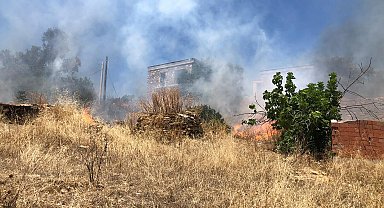 Bodrum'da otluk alanda çıkan yangın, ormana sıçradı