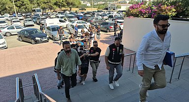 Bodrum'da restorandaki cinayetin şüphelileri adliyede
