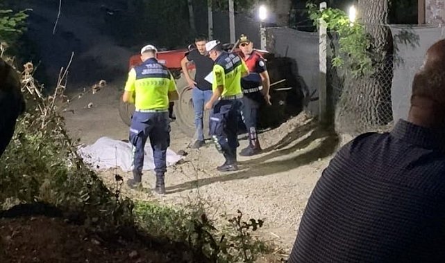 Bursa'da devrilen traktörün altında kalan sürücü hayatını kaybetti