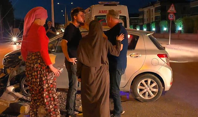Bursa'da kazada yaralanan sürücüye ilk kontrolü doktor babası yaptı