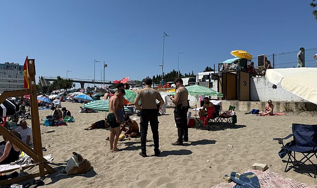 Büyükçekmece Sahili'nde dron destekli denetim