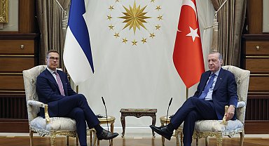Cumhurbaşkanı Erdoğan, Finlandiya Cumhurbaşkanı Stubb ile bir araya geldi