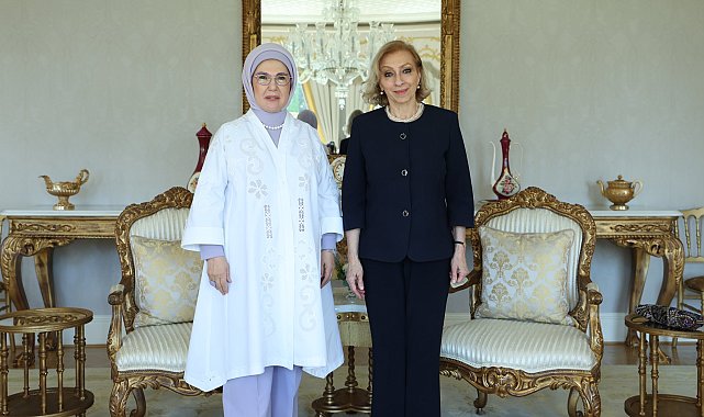 Emine Erdoğan, Lübnan Başbakanı'nın eşi Sahar Selam ile görüştü