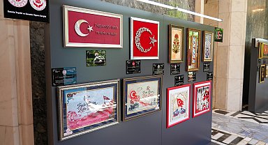 Erdemir'in destek verdiği eserler TBMM'de sergilendi