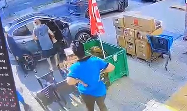 Erkek arkadaşı tarafından sokak ortasında darbedildi; olay kamerada