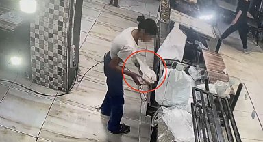 Fırının kasasından 10 bin lira çaldılar; o anlar kamerada