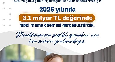 Gıda alerjisi olan bebekler için 3,1 milyar TL mama ödemesi yapıldı