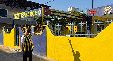 Hataylı depremzede, Fenerbahçe sevgisiyle evini sarı-lacivert renklere boyattı