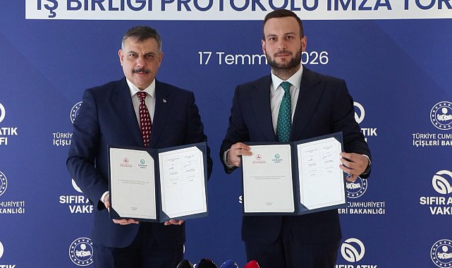 İçişleri Bakanlığı ile Sıfır Atık Vakfı arasında 'Sıfır Atık İş Birliği Protokolü' imzalandı
