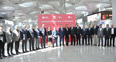 İstanbul Havalimanı'nda 'Hafıza ve Hatıra 15 Temmuz' sergisi açıldı