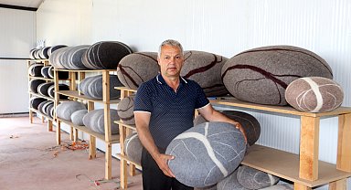 Keçe, ev ve iş yeri dekorasyonunda trend oldu