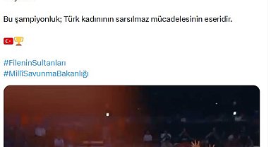 Mehmetçikten, 'Filenin Sultanları'na tebrik mesajı