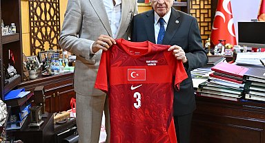 Merih Demiral, Devlet Bahçeli'yi ziyaret etti